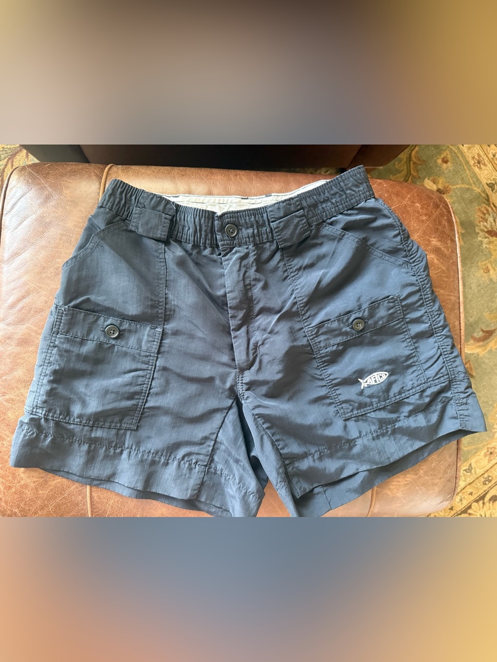 AFTCO Men’s Black Fishing Shorts Size 30
